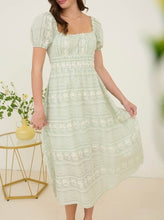 Load image into Gallery viewer, Floral Embroidery Maxi Dress