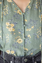 Load image into Gallery viewer, Tasseled Long Sleeve Print Blouse