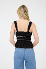 Load image into Gallery viewer, Contrast Trim Bow Blouse