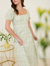 Load image into Gallery viewer, Floral Embroidery Maxi Dress