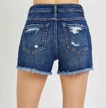 Load image into Gallery viewer, High Rise Distressed Denim Shorts