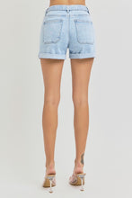 Load image into Gallery viewer, High Rise Belted Roll Up Shorts
