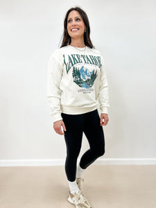 “Lake Tahoe California" Terry Graphic Sweatshirt