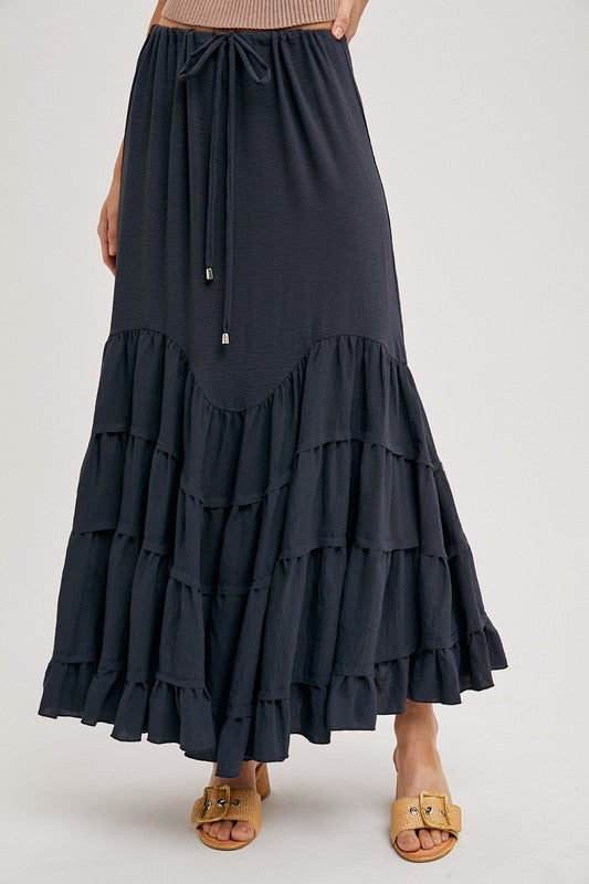 Ruffled Maxi Skirt