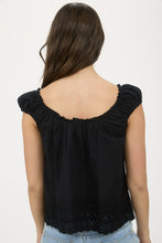 Load image into Gallery viewer, Eyelet Lace Trim Button Down Blouse