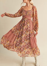 Load image into Gallery viewer, Mixed Patchwork Print Midi Dress