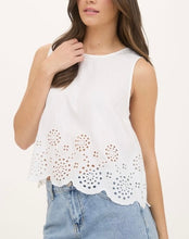 Load image into Gallery viewer, Eyelet Hem Blouse