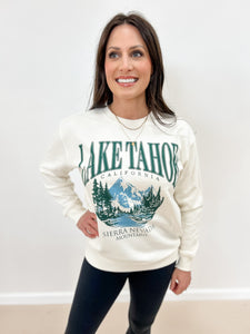 “Lake Tahoe California" Terry Graphic Sweatshirt