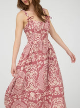 Load image into Gallery viewer, Floral Damask Midi Dress