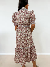 Load image into Gallery viewer, Collared Puff Sleeve Midi Dress