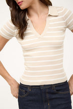 Load image into Gallery viewer, Striped Collared Sweater Top