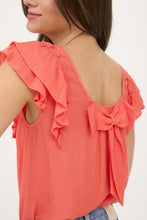 Load image into Gallery viewer, Ruffle and Bow Detail Top