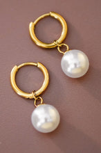 Load image into Gallery viewer, Pearl Charm Drop Earrings