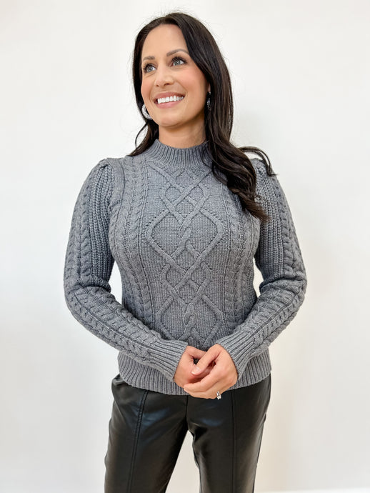 Mixed Cable Knit Sweater