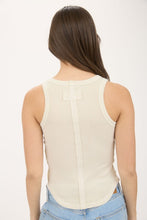 Load image into Gallery viewer, Washed Raw Edge Tank Top