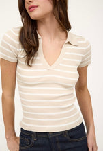 Load image into Gallery viewer, Striped Collared Sweater Top