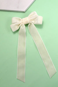 Velvet Ribbon Bow Hair Clips