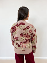 Load image into Gallery viewer, Floral Print Knit Sweater