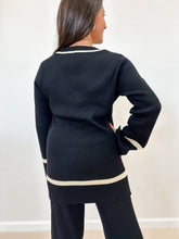 Load image into Gallery viewer, Contrast Trim Sweater &amp; Pants Set