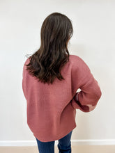 Load image into Gallery viewer, Drop Shoulder Heart Sweater