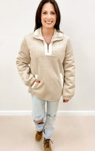 Load image into Gallery viewer, Sherpa Lined Half Zip Pullover