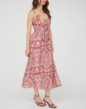 Load image into Gallery viewer, Floral Damask Midi Dress