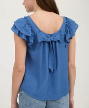 Load image into Gallery viewer, Ruffle and Bow Detail Top