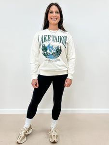 “Lake Tahoe California" Terry Graphic Sweatshirt