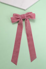 Load image into Gallery viewer, Velvet Ribbon Bow Hair Clips