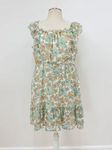 Plus Floral Mini Dress