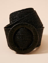 Load image into Gallery viewer, Wide Circle Buckle Straw Belt (3 Colors Available)