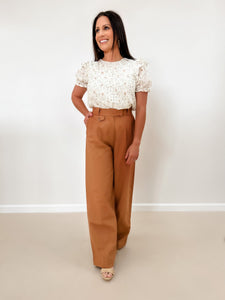 Linen Wide Leg Pants