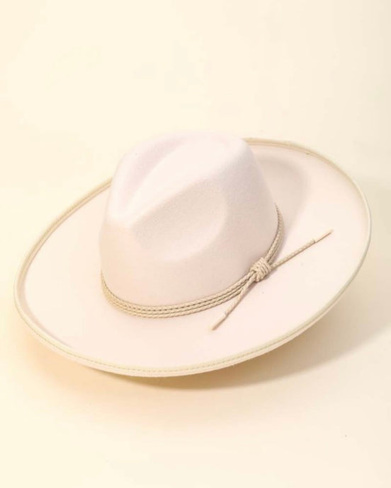 Rope Strap Fedora Hat (2 Colors Available)