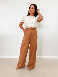 Linen Wide Leg Pants