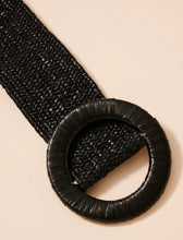 Load image into Gallery viewer, Wide Circle Buckle Straw Belt (3 Colors Available)