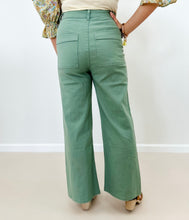 Load image into Gallery viewer, Stretch Wide Leg Jeans (Sage)