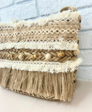 Load image into Gallery viewer, Seagrass Fringe Crossbody Bag