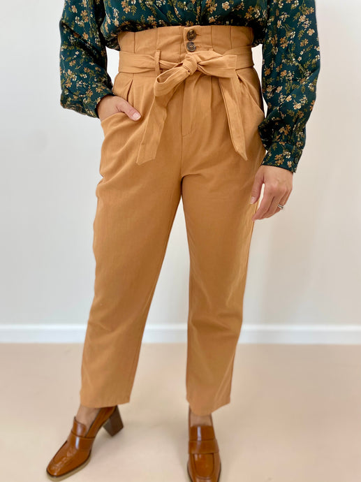 Paperbag Waist Pants (2 Colors Available)