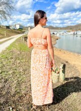 Load image into Gallery viewer, Cut-Out Floral Maxi Dress