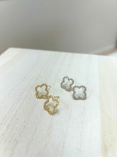 Load image into Gallery viewer, Quatrefoil Stud Earrings