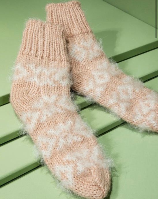 Fuzzy Nordic Socks