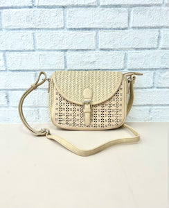 Woven Lasercut Crossbody Bag (3 Colors Available)